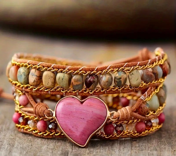 Bracelet rhodonite court