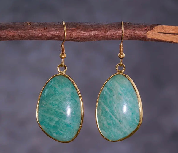 Boucles d'oreilles aventurine