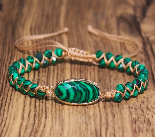 Bracelet malachite court